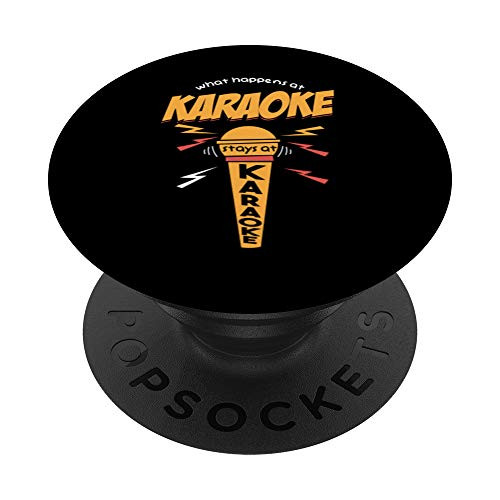 Karaoke Bar Singing Song Party Singer Music Microphone Gift PopSockets PopGrip Swappable Grip for Phones and Tablets Karaoke Bar Singing Song Party Singer Music Microphone Gift PopSockets PopGrip Swappable Grip for Phones and Tablets