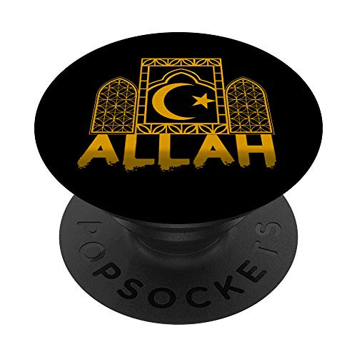 Allah Mosque Quran Islam Religion Muslim Alhamdulillah Gift PopSockets PopGrip  Swappable Grip for Phones  and  Tablets