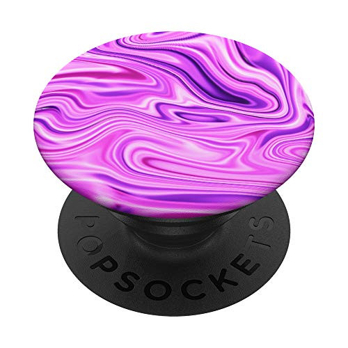 Pink and Purple Swirled Paint PopSockets PopGrip  Swappable Grip for Phones  and  Tablets
