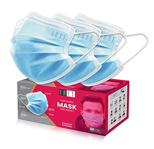 Face Mask 50 PCS Disposable Face Mask 3 Layer Disposable Face Masks Breathable Earloop Face Mask - 3 Layer Protection Cpmfortable Face Masks 50 Masks Blue Face Mask 50 PCS Disposable Face Mask 3 Layer Disposable Face Masks Breathable Earloop Face Mask - 3 Layer Protection Cpmfortable Face Masks 50 Masks Blue