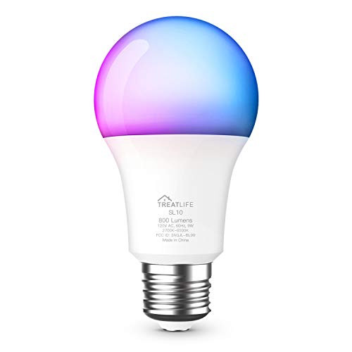 Smart Light Bulb 1 Pack Dimmable Multicolor and White LED Bulb Compatible with Alexa Google Assistant A19 E26 8W 60W Equivalent No Hub Required Smart Light Bulb 1 Pack Dimmable Multicolor and White LED Bulb Compatible with Alexa Google Assistant A19 E26 8W 60W Equivalent No Hub Required