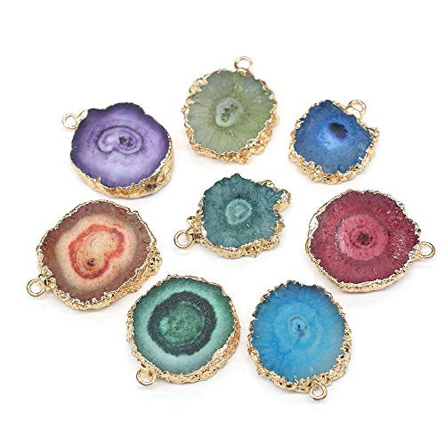 3PCS Natural Agate Sheet Pendants Irregular Round Mixed Color Gemstone Stone Pendants Charms Pendants for Necklace Bracelet Jewelry Making 3PCS Natural Agate Sheet Pendants Irregular Round Mixed Color Gemstone Stone Pendants Charms Pendants for Necklace Bracelet Jewelry Making