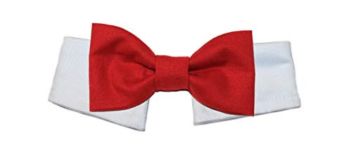 amy2004marie Cat Rich Red Cotton Bow Tie on Shirt Collar Formal Cat Bow Tie  Rich Red