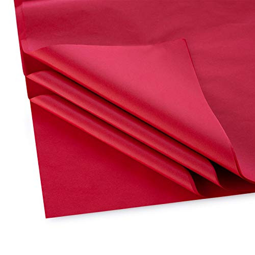 50 Sheets Tissue Paper Gift Wrapping Paper for DIY Crafts Pack Bags Red