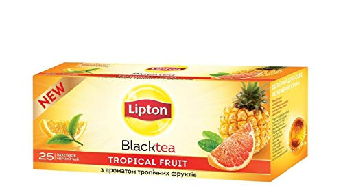 Lipton Tropical Fruit Black Tea 25 Tea Bags