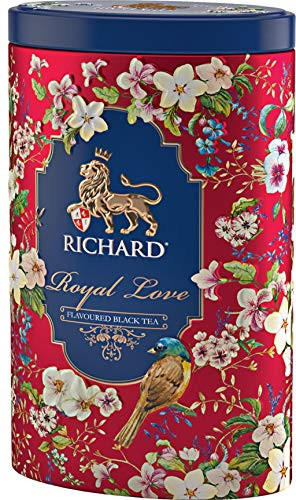 RICHARD Royal Love  Flavoured Loose Leaf Black Tea  Tin 80g 2.8oz  Red