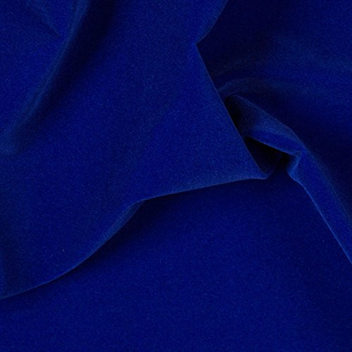 Royal Blue Velvet Flocking Drapery Upholstery Fabric - Sold By The Yard - 60"