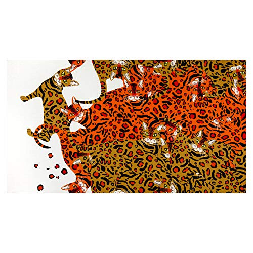 Alexander Henry Kenyan Cat Orange Quilt Fabric By The Yard Alexander Henry Kenyan Cat Orange Quilt Fabric By The Yard