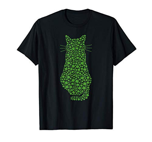 Cat St Patricks Day Tshirt Lucky Cat Mom Shamrock Cat Gift T-Shirt Cat St Patricks Day Tshirt Lucky Cat Mom Shamrock Cat Gift T-Shirt