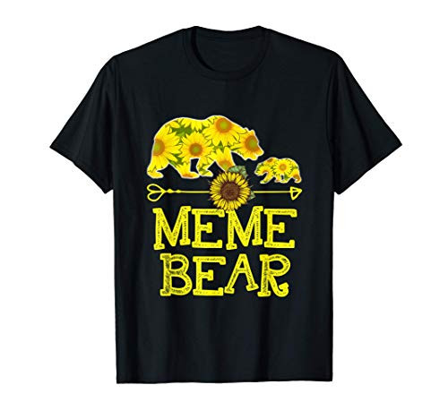 Meme Bear Sunflower T-Shirt Funny Mother Father Gift T-Shirt Meme Bear Sunflower T-Shirt Funny Mother Father Gift T-Shirt