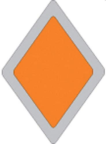 VOSS SIGNS 264 RB OR 5x7in. Snowmobile Trail Sign - Reflective Blank  Orange