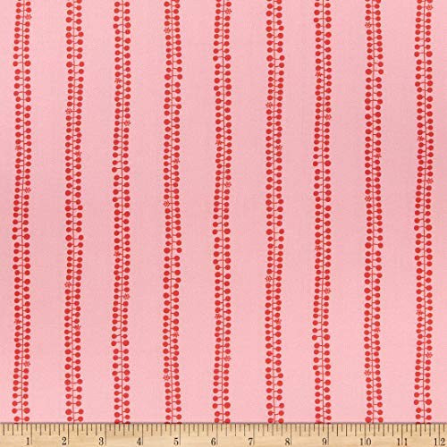 Figo Glasshouse Vines Orange Quilt Fabric By The Yard