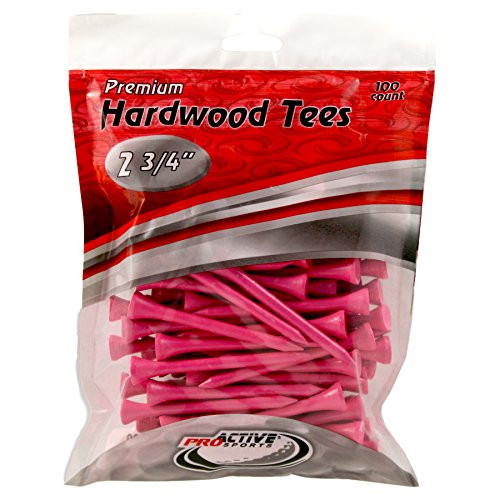 ProActive Sports 2 3 4-Inch Tees  Pink  100 Package
