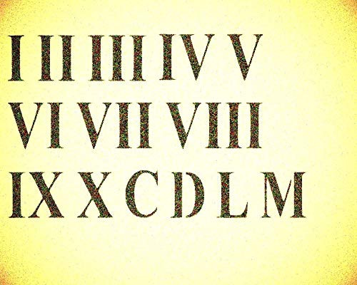 Roman Numerals Number Stencil Mylar Clocks Clock Numbers Stencils