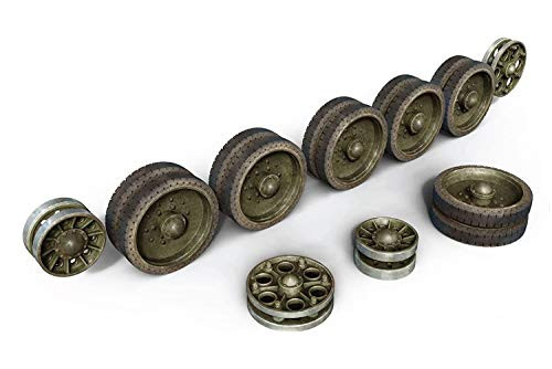 MiniArt 35236 1 35 Scale T-34 Wheels Set  1942 Series - Plastic Tank Accessories Model Building Kit