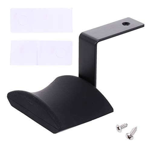 EXCEART Headphone Hanger Hook Desk Wall Mount Headset Stand Hanger Universal Gaming Headset Mount Holder Earphone Rack Black