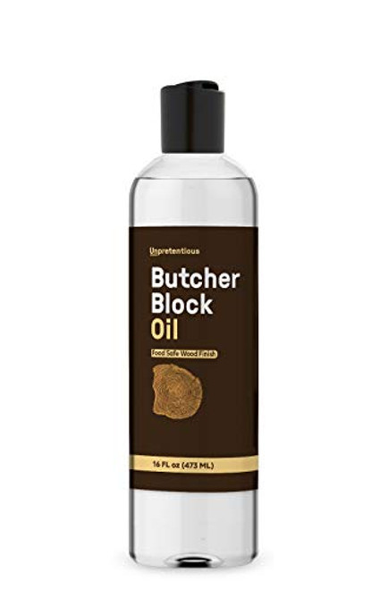 Butcher Block Oil  16 fl oz Bottle  Food Safe for Butcher Blocks  Cutting Boards  Countertops  and  Wood Utensils