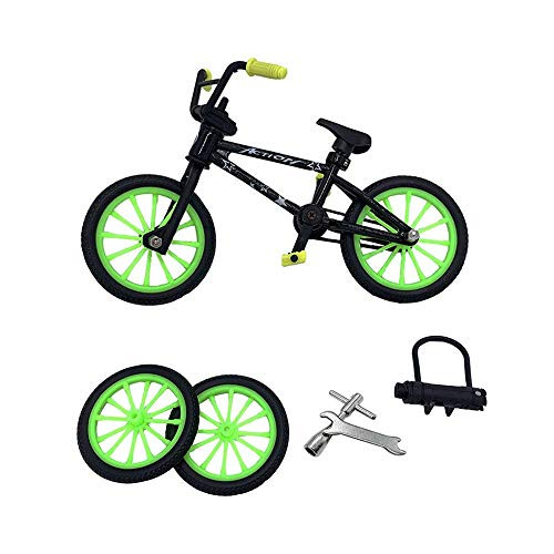 BMX Toys Alloy Finger BMX Functional Kids Bicycle Finger Bike Mini-Finger-BMX Set  Black