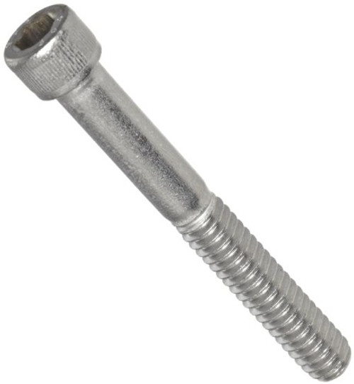 18-8 Stainless Steel Socket Cap Screw  Plain Finish  Internal Hex Drive  Meets ASME B18.3 ASTM F837  1-1 4" Length  Fully Threaded  3 8"-16 UNC Threads  Imported  Pack of 25