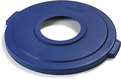 Carlisle Recycle Waste Container  Blue  32 Gallon Lid  1 Pack