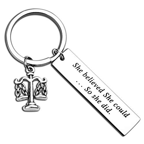 ecobuty Lawyer Gift Law School Graduation Gift She Believed She Could So She Did Keychain New Lawyer Gift Scales of Justice Lawyer Keychain Lawyer-KR ecobuty Lawyer Gift Law School Graduation Gift She Believed She Could So She Did Keychain New Lawyer Gift Scales of Justice Lawyer Keychain Lawyer-KR