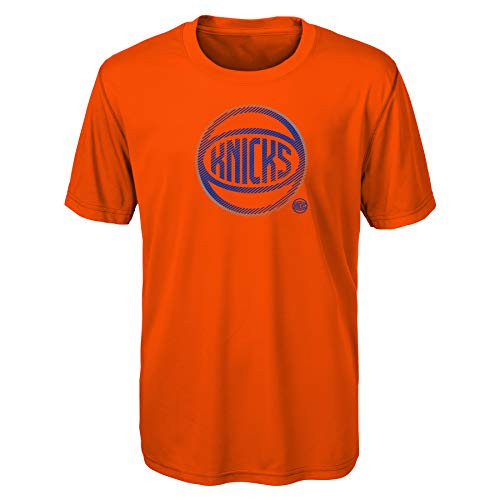 NBA New York Knicks Kids  and  Youth Boys "Motion Offense" Alt Color Performance Tee  Orange  Youth Small 8