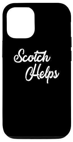 iPhone 12 12 Pro Scotch Helps Phone Case Distressed Funny Bar Hopping Case