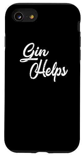 iPhone SE  2020    7   8 Gin Helps Phone Case Distressed Funny Bar Hopping Case