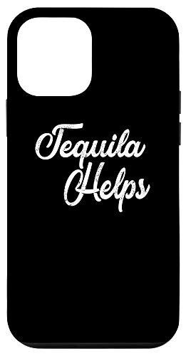 iPhone 12 mini Tequila Helps Phone Case Distressed Funny Bar Hopping Case