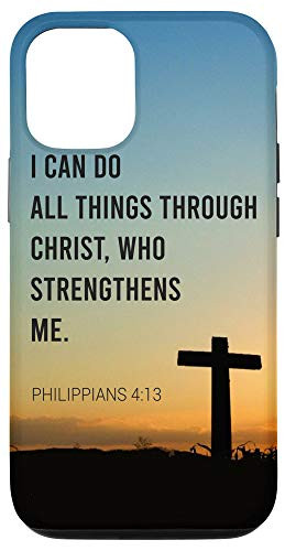 iPhone 12 12 Pro Philippians 4 13 Religious Gifts Christian Phone Case