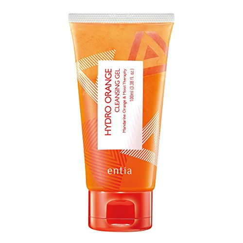 ENTIA  Hydro Orange Cleansing Gel 100ml - Soap Free Natural Sebum Removal Cleanser for Sensitive and Dry Skin  Moisturizing and Soothing Daily Cleanser