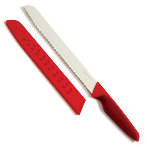 Norpro 1216 Grip-EZ Bread Tomato Knife  One Size  Red