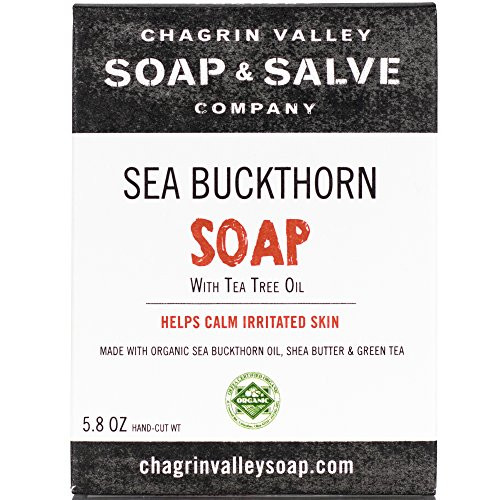 Chagrin Valley Soap and Salve - Organic Natural Soap Bar - Seabuckthorn and Tea Tree Soap Chagrin Valley Soap and Salve - Organic Natural Soap Bar - Seabuckthorn and Tea Tree Soap