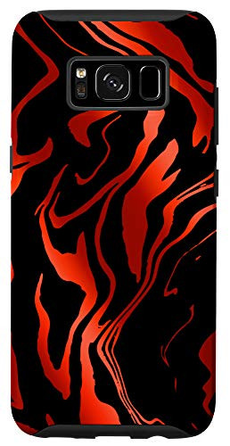 Galaxy S8 Red Liquid Paint   Artsy Color Pattern   Art Lover Gift Case