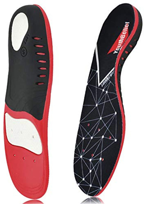 Arch Support Plantar Fasciitis Insoles for Men and Women Shoe Inserts Orthotic Inserts Flat Feet Foot Running Athletic Gel Shoe Insoles Orthotic Insoles for Arch Pain Heel Pain Relief Orthotic Inserts