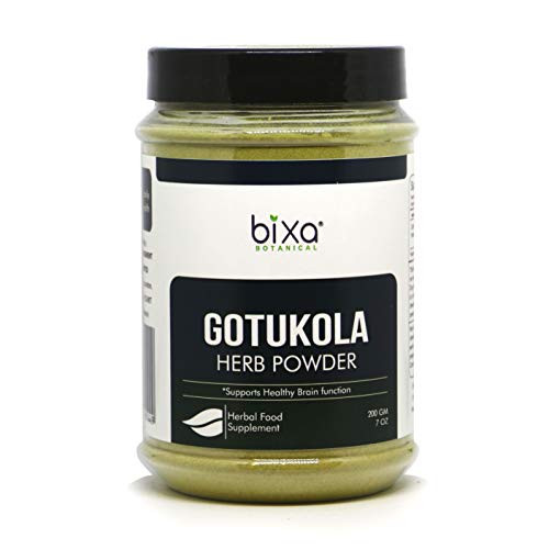 Gotu Kola Powder Centella Asiatica - 200g 7 Oz Ayurvedic Herb to Improve Overall Health and Longevity Natural Herbal Supplement Useful as Alterative and Anti-Anxiety Gotu Kola Powder Centella Asiatica - 200g 7 Oz Ayurvedic Herb to Improve Overall Health and Longevity Natural Herbal Supplement Useful as Alterative and Anti-Anxiety