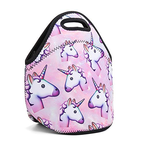 Neoprene Lunch Bag  VAlinks Printed Insulated Lunch Box School Picnic Thermal Carrying Gourmet Food Container Organizer  Lunch Bags for Kids  Girls  Boys and Women - Starry Horse Neoprene Lunch Bag  VAlinks Printed Insulated Lunch Box School Picnic Thermal Carrying Gourmet Food Container Organizer  Lunch Bags for Kids  Girls  Boys and Women - Starry Horse