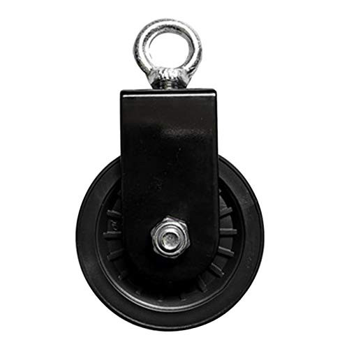 CALIDAKA Cable Pulley Traction Pulley Wheel 360 Degree Rotation for LAT Pulley System DIY Attachment Lifting Blocks Hoists Ladder Lift  Gym Equipment  DIY Home Projects  Shop Lifts
