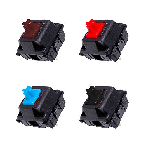 Cherry MX Brown Red Blue Black Key switches Pack  Each 5  Total 20 - MX1AG1NN  Plate Mounted  3 Pin Switch for Mechanical Keyboard.