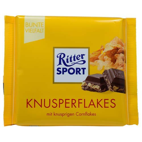 Ritter Sport Knusperflakes  3 Bars each 100g  - fresh from Germany