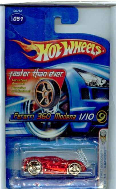 Hot Wheels 2005-051 First Editions Ferrari 360 Modena 1 10 X-raycers Faster Than Ever 1 64 Scale