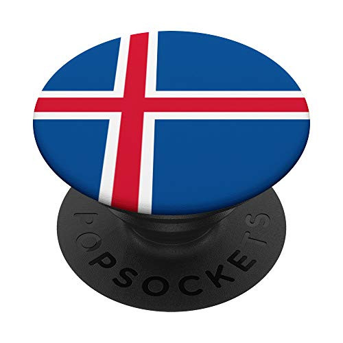 Iceland Icelandic Island Flag PopSockets PopGrip  Swappable Grip for Phones  and  Tablets