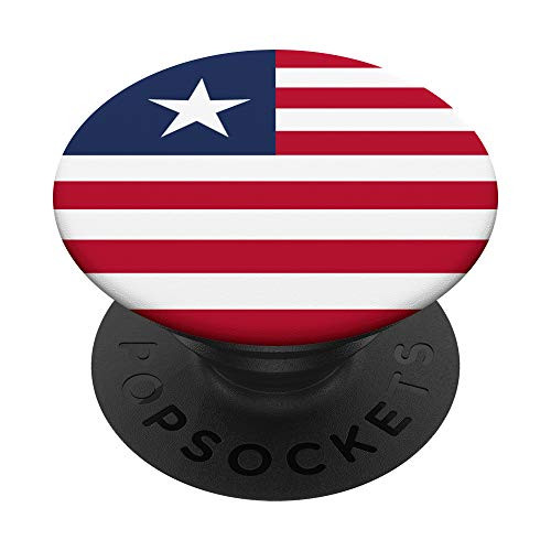 Liberia Liberian Flag PopSockets PopGrip  Swappable Grip for Phones  and  Tablets