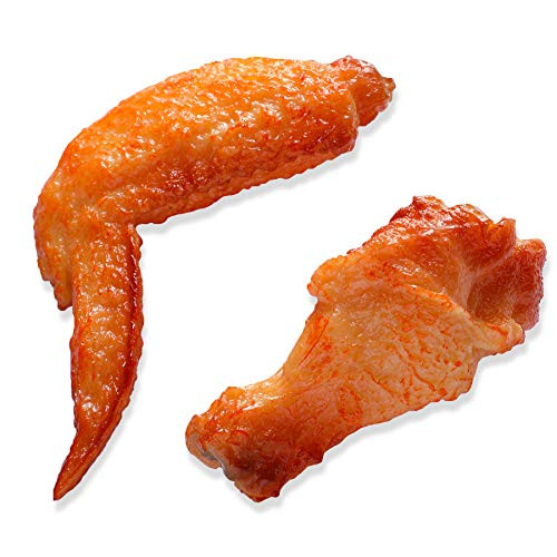 HEY FOLY Fridge Magnet 3D Simulation Food Refrigerator Magnet Fried Chicken Drumsticks and Fried Chicken Wings Sets Decoration Kitchen whitebord Offices  Fried Grilled Wings
