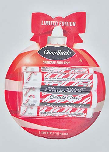 New ChapStick® Candy Cane Christmas Limited Edition Perfect Christmas Stocking Fillers  Red Ornament