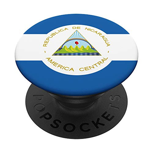 Nicaragua Nicaraguan Flag PopSockets PopGrip  Swappable Grip for Phones  and  Tablets