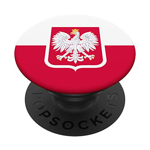 Polish Poland Polski Flag Flaga Polskie PopSockets PopGrip  Swappable Grip for Phones  and  Tablets