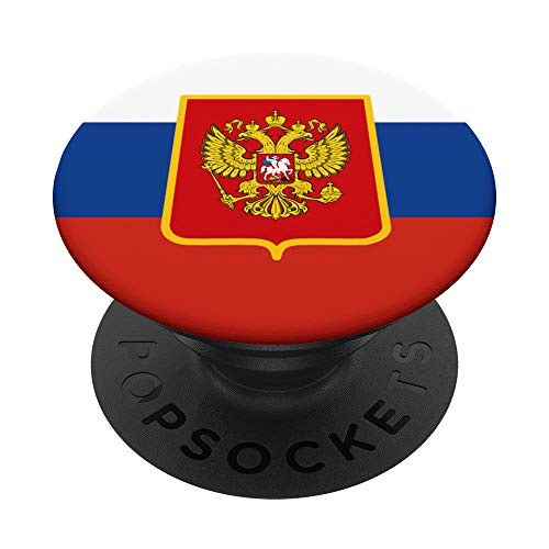 Russia Russian Flag Trikolor PopSockets PopGrip  Swappable Grip for Phones  and  Tablets