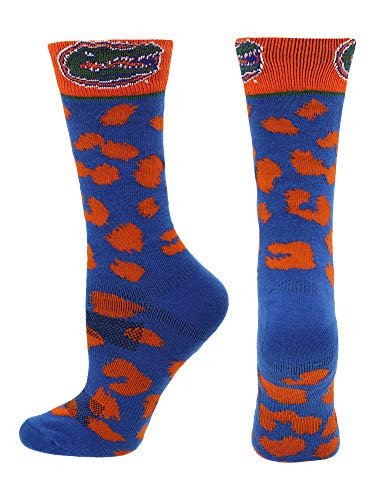 TCK Florida Gators Womens Savage Socks  Blue Orange  Medium
