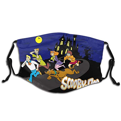 KRR S-C-Oo-by-D-oo Kids Child Anti-dust Face Mouth Windproof Adjustable Washable Dust Face Shield with 2 Filter White.